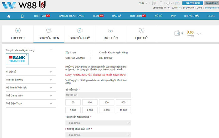 chơi game baccarat trực tuyến