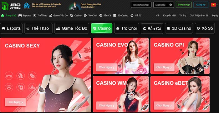 sòng bài baccarat uy tín