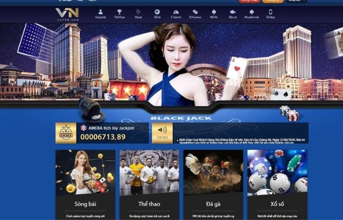 Giao diện chuyên nghiệp ấn tượng của nhà cái VN138