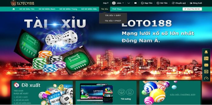 Đăng nhập Loto188 dễ dàng trên cả điện thoại lẫn máy tính
