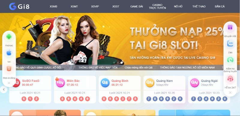 Bạn có thể liên hệ với đội ngũ chăm sóc khách hàng trên giao diện của Gi8.